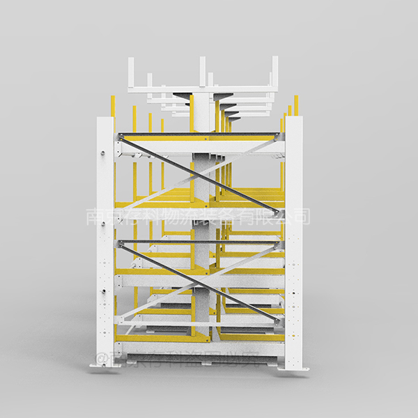 圆钢棒料型材怎么存放方便实用 伸缩式悬臂货架的存储优势